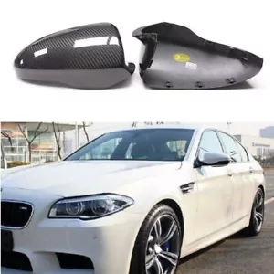 Reemplazo de cubierta de espejo lateral de fibra de carbono seca para BMW M5 M6 F10 F06 F12 F13 12-16 - Imagen 1 de 7