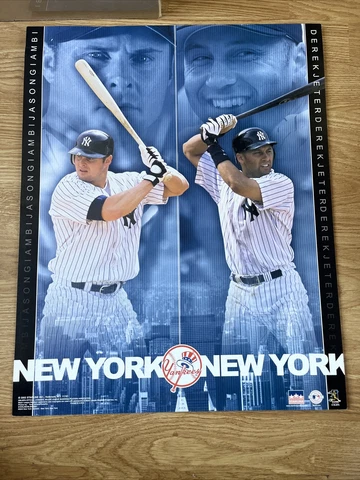 NEW Derek Jeter & Jason Giambi New York Yankees Vintage Starline Poster Cover