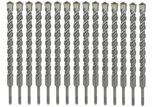 SDS Plus Rotary Hammer Drill Bit 15Pcs 7/8"x10" Carbide Tip for Concrete Masonry - Picture 1 of 9