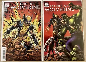 RETURN OF WOLVERINE #1 MICO SUAYAN VARIANT HULK 181 HOMAGE X-MEN & McNIVEN SET - Picture 1 of 21