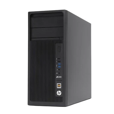 HP Z240 Tower Workstation Intel Xeon E3 1225v5 Max. 64 GB Ram 1 TB SSD 1 TB HDD - Immagine 1 di 4