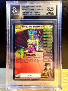 DBZ CCG DRAGON BALL Z BROLY THE ELECTRIFIED LV2 B2 FOIL PROMO BGS 8.5 NM-MT+ 03' - Picture 1 of 2