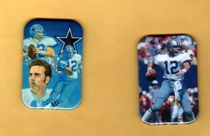 ROGER STAUBACH 2 MAGNETS OR , PINBACK 2"X3" W/ ROUNDED CORNER - Picture 1 of 5
