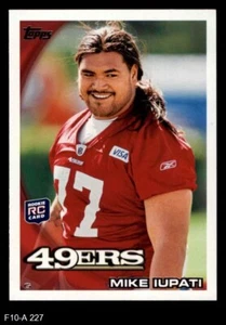 2010 Topps #227 Mike Iupati 49ers RC Idaho 8 - NM/MT - Picture 1 of 2