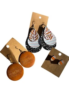 Teacher & School-Themed Earring Set - Picture 1 of 7