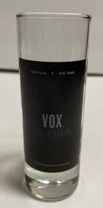 VOX Vodka Tall Shot Glass Logo Distilled 5 Times From The Netherlands 2 Oz. 4 “ - Picture 1 of 7