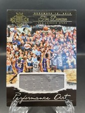2015-16 Panini Court Kings Performance Art Jerseys /299 Tim Duncan #4 HOF