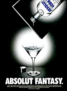 Absolut Fantasy Vintage 1999 Original Print Ad 8.5 x 11" - Picture 1 of 5