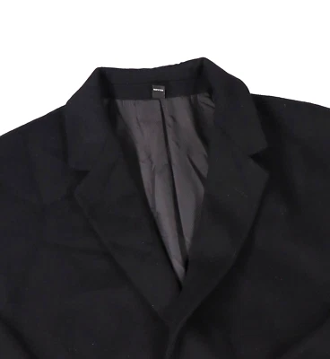 Men's 46 R Jos. A. Bank Solid Black 100% Cashmere Winter Dress Top Over Coat - Image 1 of 4