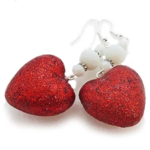 Divertidos pendientes de corazón hinchado de acrílico de SaniaMcD de acrílico de SaniaMcD - Imagen 1 de 21