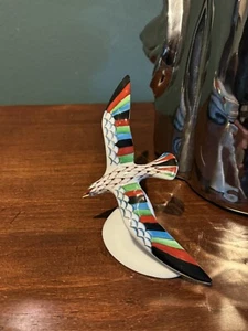 Estatuilla vintage de pájaro gaviota de porcelana Hollohaza Hungría pintada a mano - Imagen 1 de 8