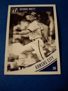 2018 GEORGE BRETT DONRUSS BLACK WHITE SP VARIATION CARD #120 KANSAS CITY ROYALS  - Bild 1 von 2