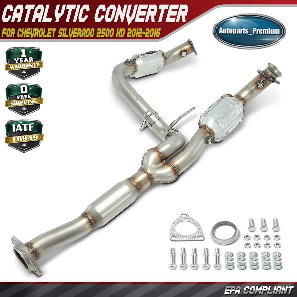 Convertidor catalítico para Chevrolet Silverado 2500 HD 2012-2016 GMC Sierra 2500 HD Foto 1 de 4
