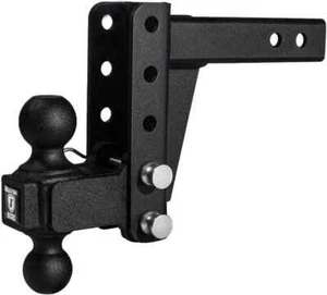 Bulletproof Hitches MD204 2" Receiver 4" Drop/Rise  Trailer Hitch Ball Mount - Picture 1 of 11