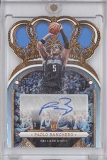 PAOLO BANCHERO 2022-23 PANINI CROWN ROYALE ROOKIE CROWN DIE CUT AUTO 33/99 RC