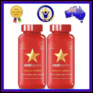 2 HAIRTAMIN Hair Growth Vitamins Regrow Healthy Hair Loss Supplement Treatment