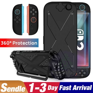 For Nintendo Switch 2 Case Dual Grip Dock Kickstand Full Cover Screen Protector - Picture 1 of 10