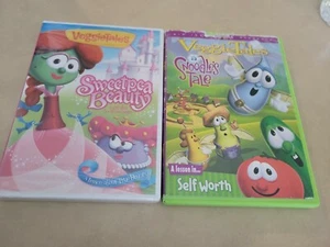 Veggietales Dvd Lot Sweetpea Beauty New & A Snoodles Tale Tested - Picture 1 of 2
