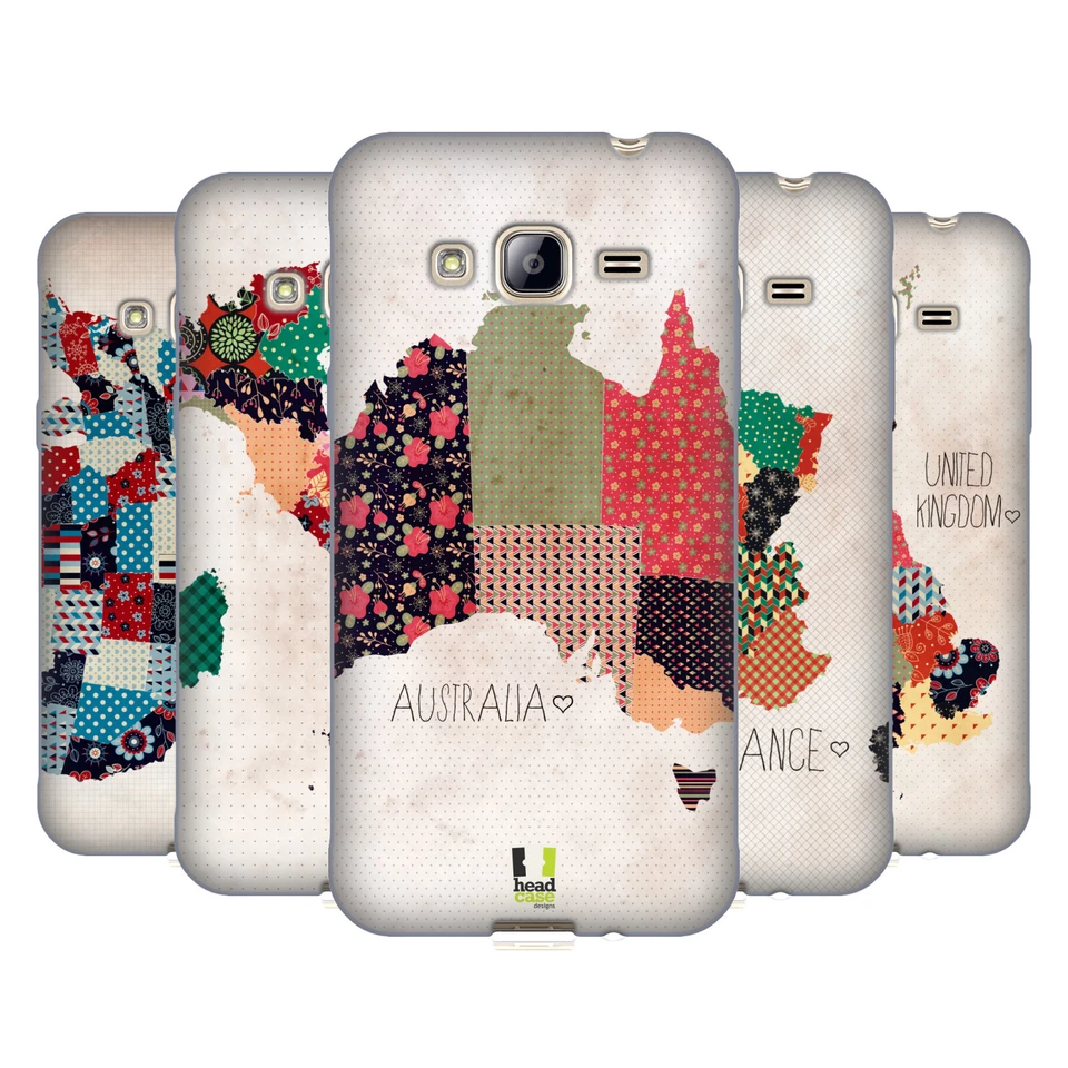 FUNDA HEAD CASE DESIGNS MAPAS ESTAMPADOS GEL SUAVE PARA TELÉFONOS SAMSUNG 3 Foto 1 de 4
