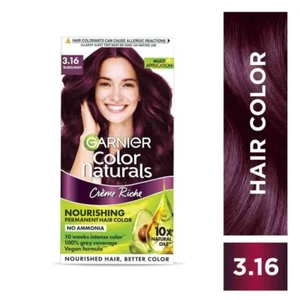 Natural Garnier Hair Colouring Cream, Long-lasting Shade: 3.16 Burgundy, 70ml - Picture 1 of 8