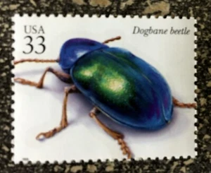 2005USA #3351e 33c Insects & Spiders - Dogbane Beetle Single Stamp Mint - Picture 1 of 1