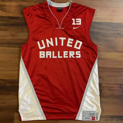 Camiseta deportiva vintage Steve Nasty Nash #13 United Ballers Nike Swingman talla pequeña NBA Foto 1 de 4