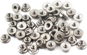304 Stainless Steel Metric Flange Nuts - Picture 1 of 6