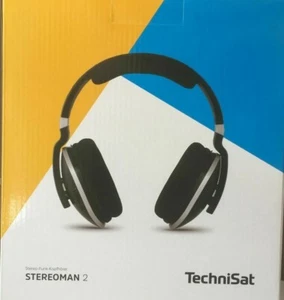 TechniSat StereoMan 2 Radio Headphone 2.4 Ghz Black Free Postage Brand New - Picture 1 of 9