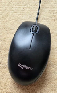 Logitech B100 Wired USB Mouse 3 Buttons Optical Tracking Ambidextrous PC Or Mac - Bild 1 von 2