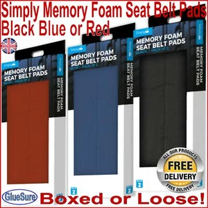 Memory Foam Car Seat Belt Safety Pad Shoulder Strap Cover Cushion Comfort Style - Picture 1 of 7