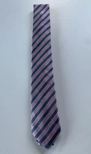 Paul Smith Tie "MAINLINE" Blue & Pink Multi Stripe 6cm Blade Tie Made in Italy - Picture 1 of 3