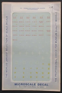 Microscale German WWII Panzer & Infantry Decals for 76th and 48th Scale - Picture 1 of 1