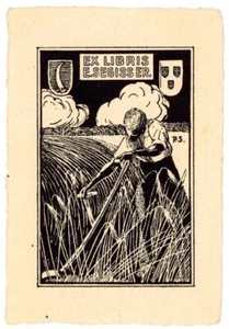 unbekannt - Exlibris von E. Segisser - Holzschnitt - o.J. - Imagen 1 de 1