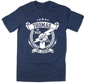 Thomas - The Man, The Myth, The Legend T-Shirt - Christmas gift idea - 6 colours