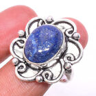 Lapis Lazuli Gemstone 925 Sterling Silver Jewelry Ring Size 8.5