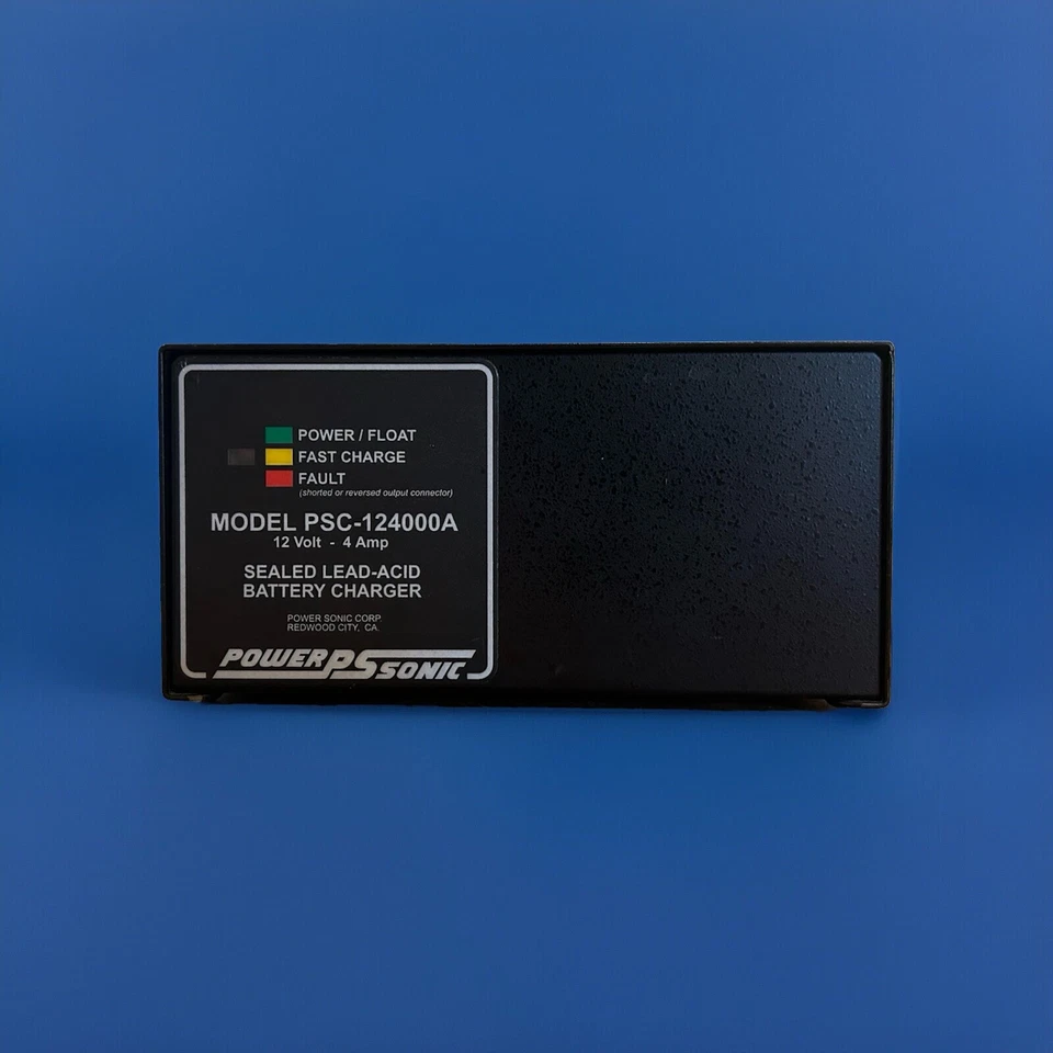 Carregador automático de bateria chumbo-ácido Power Sonic PSC-124000A 12V 4A - Imagem 1 de 2