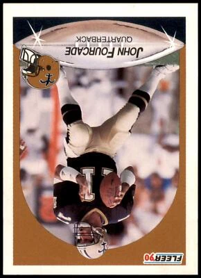 John Fourcade #186 1990 Fleer - Image 1 of 2