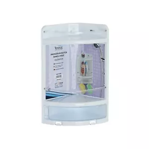 Angoliera mensola bagno ad angolo per doccia L 20 x H 41 x P 20 in plastica - Foto 1 di 1