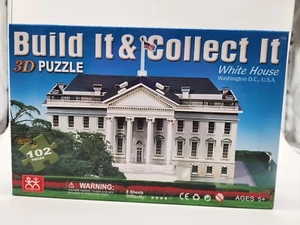 3D Puzzle White House Washington DC Charmland 102 Piece Build It & Collect It - Picture 1 of 5