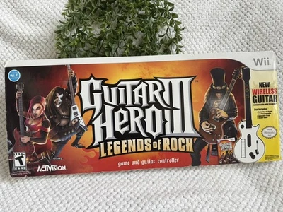 Guitar Hero III Wii Controller Wireless Les Paul con scatola originale NO GIOCO ギター ヒーロー - Immagine 1 di 4