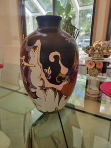 Eine große stilisierte Gouda Zuid-Holland Design Vase von Henri Breetvelt 43 cm. 17 zoll - Bild 1 von 7