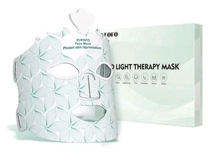 Red Light Therapy Mask for Face, 7 Colors LED Face Mask Light Therapy Green - Picture 1 of 11