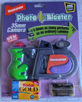 NEW NIB Nickelodeon Photo Blaster N6800 Camera kit 35mm film (incl) RARE Vintage - Image 1 of 4