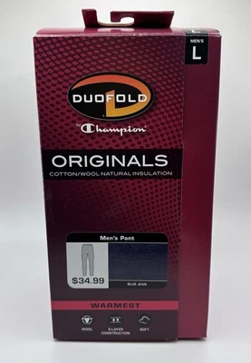 DUOFOLD Men’s Thermal Pants 2 Layer Base Merino Wool Blend Long Underwear New-L - Image 1 of 4