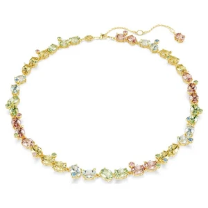 Collar Tenis Gema Cristal Swarovski, Cortes Mixtos, Chapado en Tono Dorado 5714836 - Imagen 1 de 7