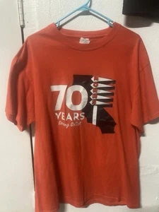 NORM’S RESTAURANTS Graphic T Shirt Men L 70th Anniversary Rare Los Angeles Diner - Picture 1 of 1