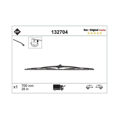 Wischblatt SWF 132704 DAS ORIGINAL TRUCKS für AUWÄRTER IVECO KÄSSBOHRER MAN - Bild 1 von 4