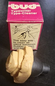 VINTAGE BUD TYPEWRITER TYPE CLEANER TOOL  orignl BOX CLEANS INK/DIRT OFF TYPE - Picture 1 of 8