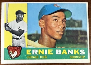 1960 TOPPS ERNIE BANKS BASEBALL CARD #10 EX+ READ DESC - Picture 1 of 17