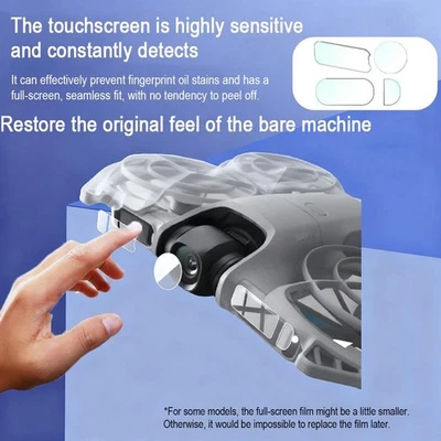 (4 in 1) for DJI Neo 2 Lens, Sensor, and Side Screens Protector.Drone Lens Film - Image 1 of 4